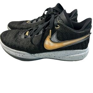 Nike Lebron James XX Pink Diamond Collection Black and Gold Athletic Sneakers‎ 7